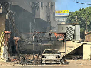 Aftermath of Israeli air strikes on Beirut's southern suburbs