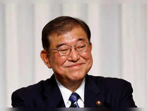 Shigeru Ishiba, the newly elected leader of Japan's ruling party, the Liberal Democratic Party (LDP) holds a press conference after the LDP leadership election, in Tokyo,