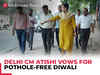 Delhi: After inspection of damages, CM Atishi & other Ministers promise pothole-free roads by Diwali