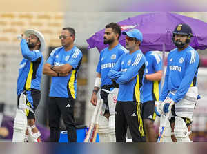 Chennai: Indin Captain Rohit Sharma with coach Gautam Gambhir, Chief selector Aj...