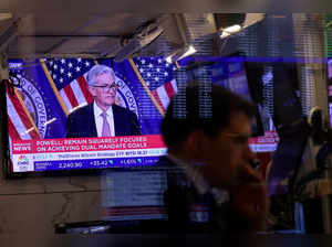 FILE PHOTO: Federal Reserve Chair Jerome Powell interest rate announcement at the New York Stock Exchange (NYSE) in New York City