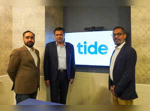 (L-R) Gurjodhpal Singh CEO Tide India Mr Srinivas Injeti Non-Executive Director & Chairperson of the Board and Kumar Shekhar, Deputy Country Manager and Sr Vice President - Member Operations