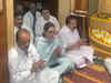 Mahatma Gandhi's great-grandson, Maharashtra Congress leaders pay tribute to Bapu at his residence in Mumbai