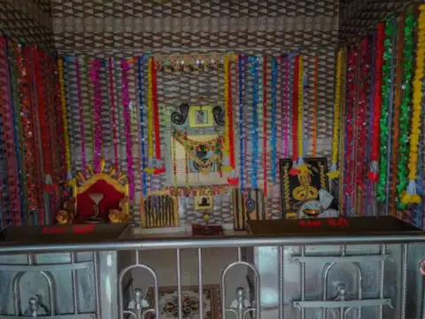 Navratri themed altar