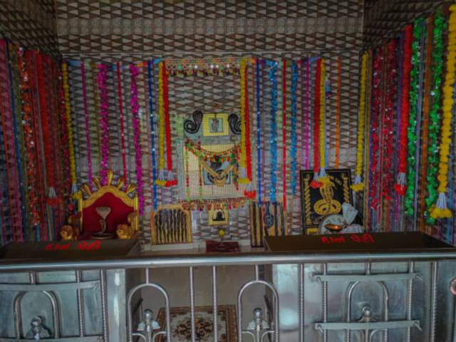 Navratri themed altar