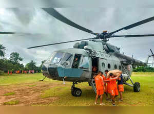 **EDS: IMAGE VIA @IAF_MCC POSTED ON AUG. 26, 2024** Agartala: Food supplies bein...