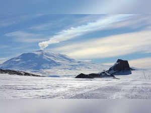 Mount Erebus in Antarctica