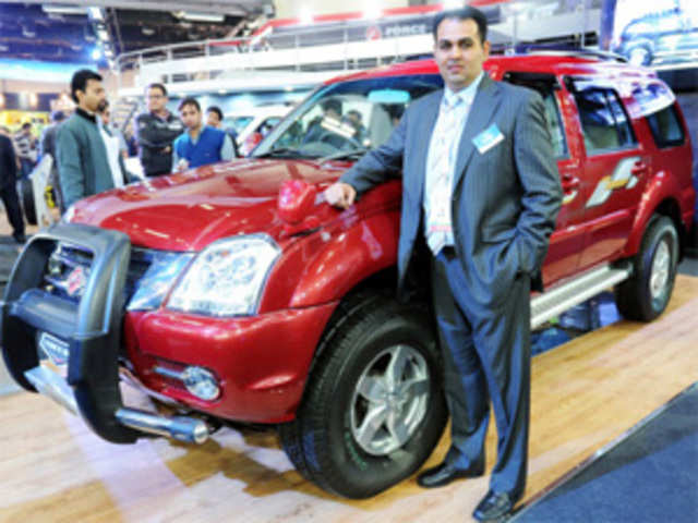 Newly launched SUV car at auto expo 2012