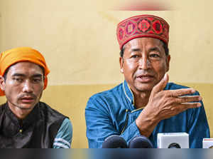 Chandigarh: Climate activist Sonam Wangchuk addresses a press conference regardi...