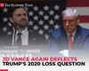 'Why didn't you answer…': Vance again deflects question on Trump's 2020 presidential election loss