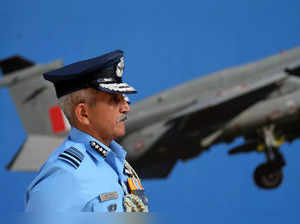 New Delhi: Vice Chief of the Air Staff Air Marshal SP Dharkar arrives to inspect...