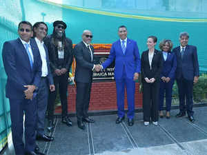 Jamaican PM inaugurates 'Jamaica Marg' in Delhi