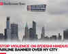 Airline banner floats in New York City skyline calls to stop violence against Bangladeshi Hindus