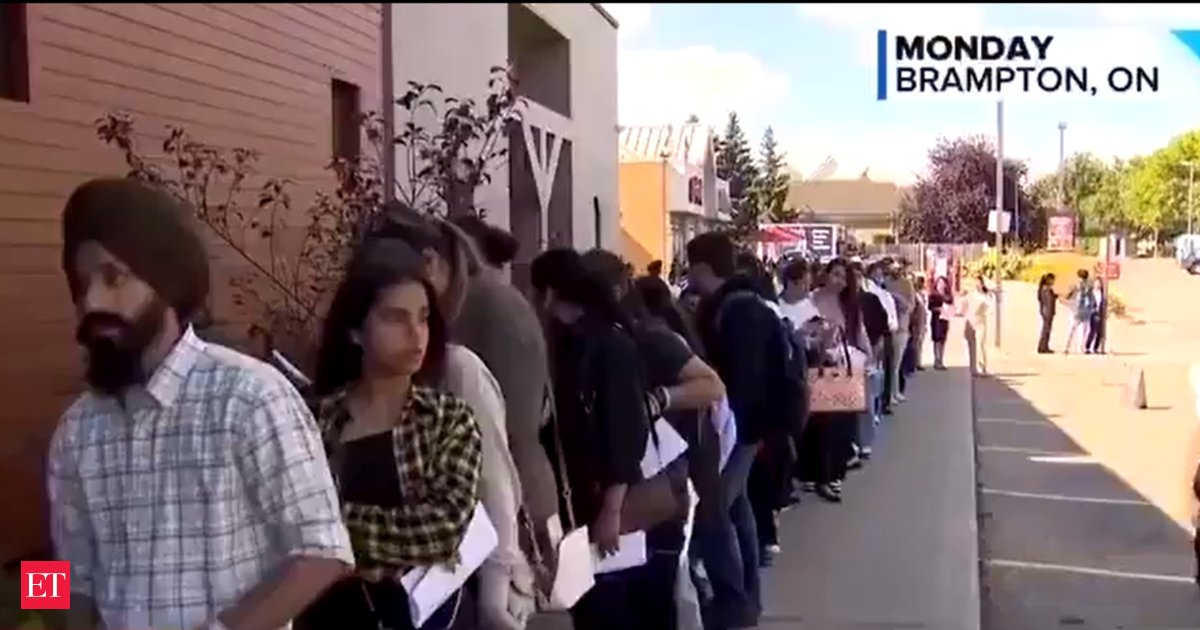 “Alarming”: Thousands of Indian students line up for waiter, servant jobs in Canada. Watch viral video