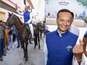 Haryana Assembly Elections: BJP MP Naveen Jindal explains why he arrived on horseback to cast his vote