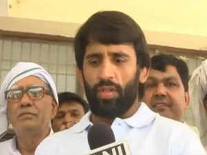 "Congress government should be brought to power in Haryana": Bajrang Punia after casting his vote in assembly elections