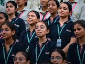 Schoolkids celebrate Navratri through lively rendition of ‘Aigiri Nandini’, video goes viral:Image