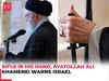 Rifle in his hand, Iran's Supreme Leader Khamenei warns Israel