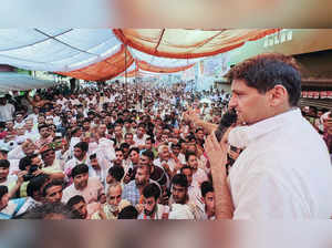 Deepender Hooda rally