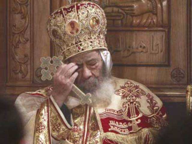 Pope Shenouda III in Cairo