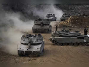 Israeli army tanks