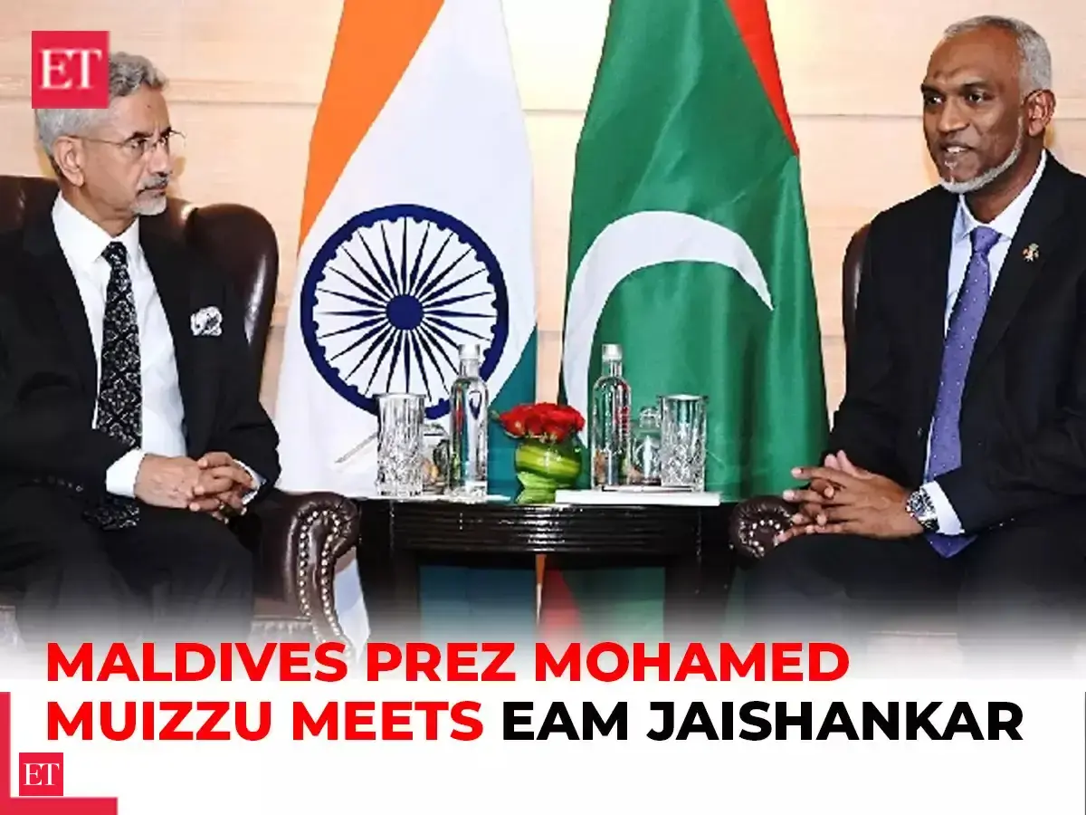 Maldives Prez Mohamed Muizzu meets EAM Jaishankar, kick-starting his ...