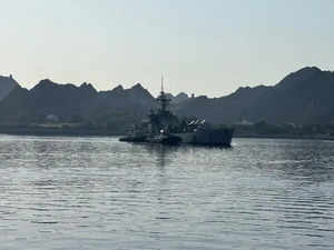 Indian Navy ships on long-range training deployment arrives in Muscat