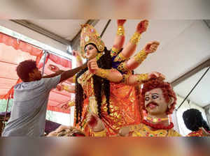 ​Durga Puja pandal in Kali Bari