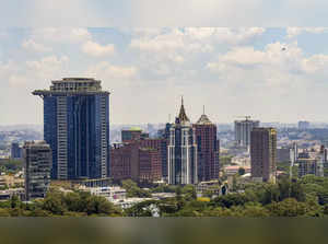 Bengaluru: High-rise buildings in Bengaluru, Karnataka. (PTI Photo/Shailendra Bh...