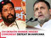 CM Eknath Shinde mocks Congress' defeat in Haryana 'Jalebiya baant rahi thi...'