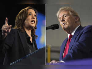 Trump and Harris