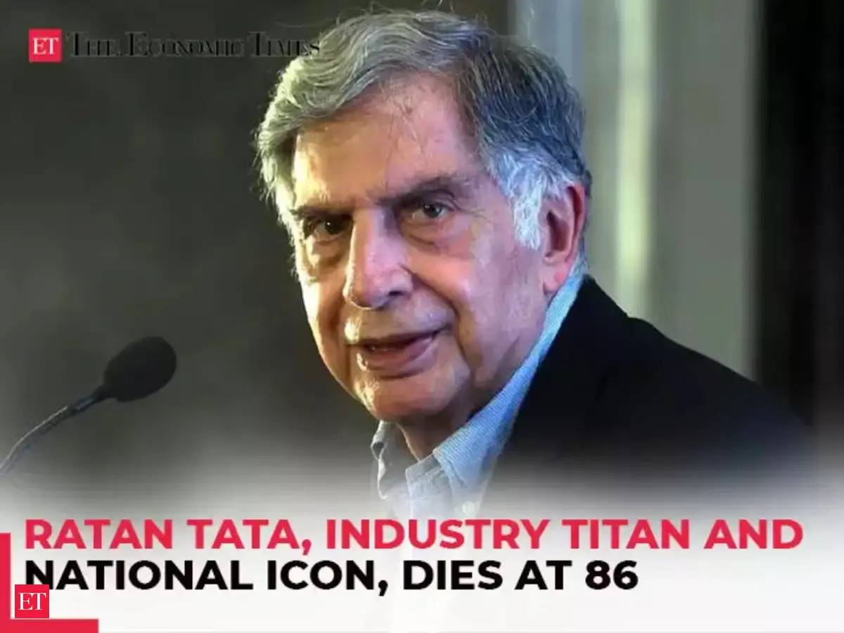 Ratan Tata, the Tata Sons chairman emeritus, passes away at 86 - The ...