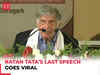 Ratan Tata’s last speech goes viral: 'I dedicate my last years...'