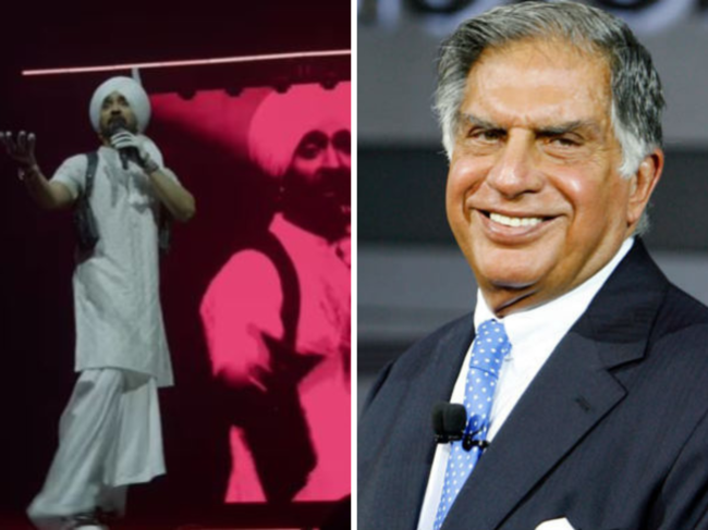 Diljit Dosanjh and Ratan Tata