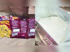 Delhi Police’s special cell found the drugs concealed in snack packets during a raid in Ramesh Nagar area, West Delhi, on Thursday