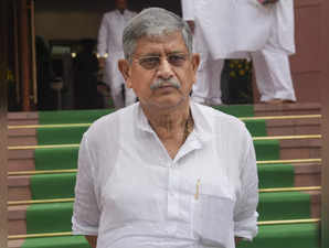 New Delhi: Union Minister Rajiv Ranjan Singh alias Lalan Singh at the Parliament...