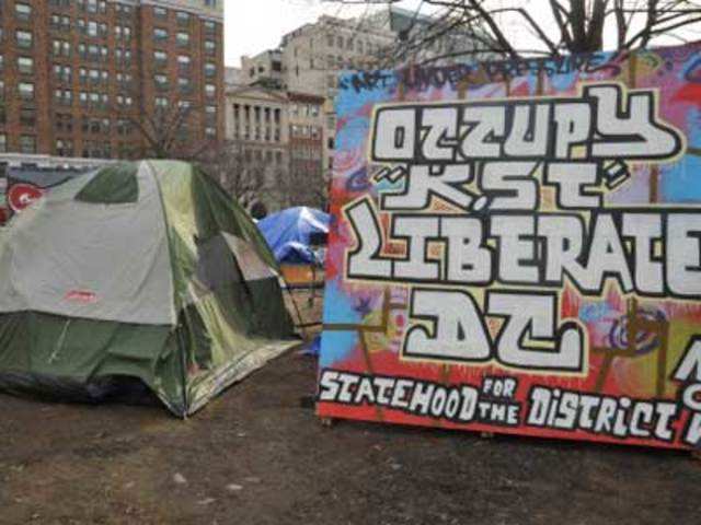 The 100th day of occupation in DC