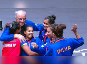 Ayhika Mukherjee and Team India (Screengrab)