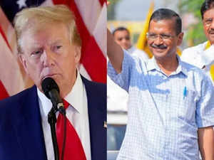 Donald Trump (left) and Arvind Kejriwal (right)