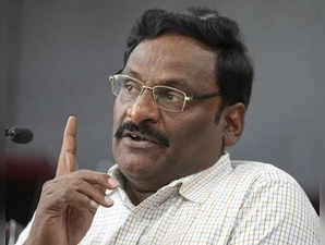 New Delhi: Former Delhi University professor G.N. Saibaba addresses a press conf...