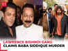 Baba Siddique murder: Mumbai Police probe Lawrence Bishnoi link after shooters make big claim