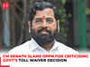 CM Eknath Shinde slams Opposition for criticising govt’s toll waiver decision in Mumbai