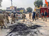 Police on high alert following communal violence in UP's Bahraich