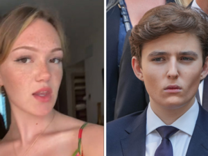 This TikToker claims to be Barron Trump's first girlfriend