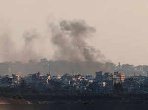 Smoke rises in northern Gaza