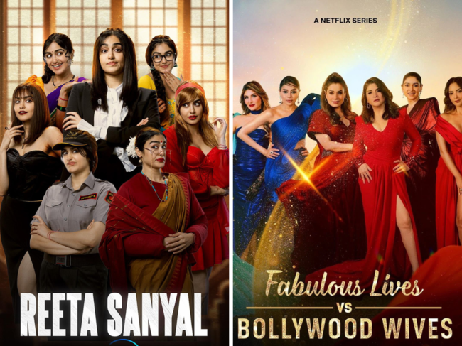 Reeta Sanyal and Fabulous Lives vs Bollywood Wives Season 3 posters