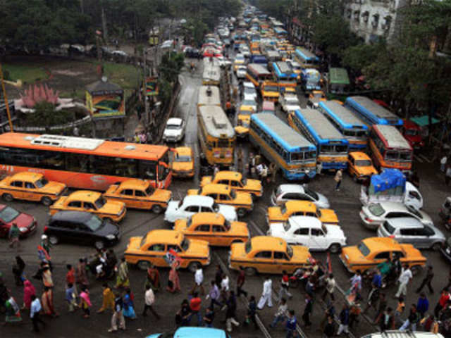 Traffic jam in Kolkata