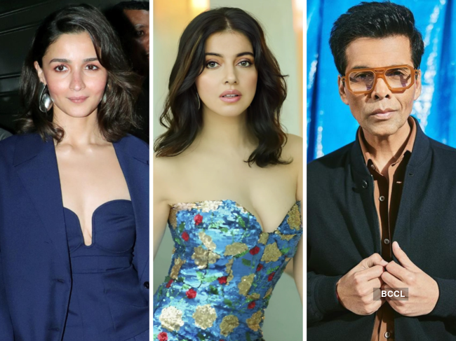 Alia Bhatt, Divya Khossla and Karan Johar