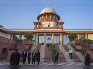 New Delhi: Lawyers at the Supreme Court complex, in New Delhi. The groundbreakin...