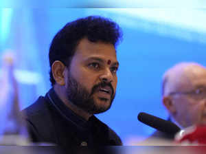 New Delhi: Union Minister of Civil Aviation K Rammohan Naidu during the 2nd Asia...